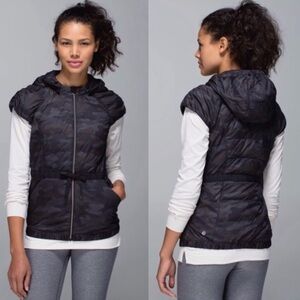 Lululemon camo lotus goose down vest